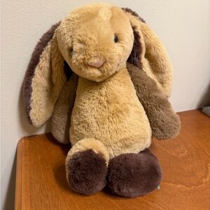 Jellycat Original Bashful Patchwork Brown Bunny Plush